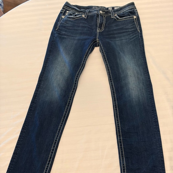 MissMe Women's Straight Embellished Jeans - Picture 2 of 3